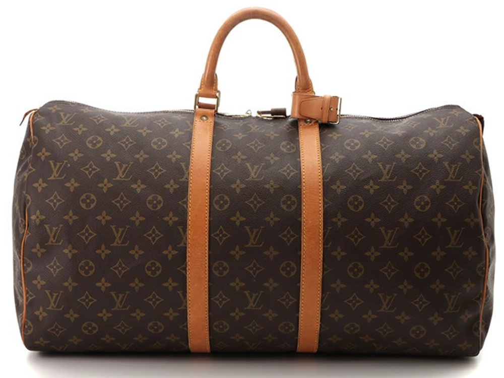 LOUIS VUITTON Keepall Boston Bag Travel Monogram